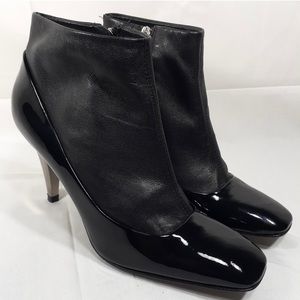 Giuseppe Zanotti Design size 41 black patent bootie silver heels wedding vintage